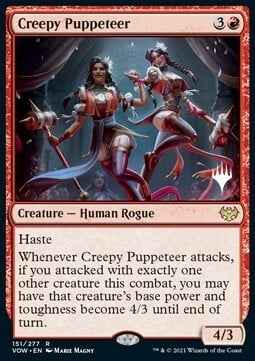 Creepy Puppeteer Card Front