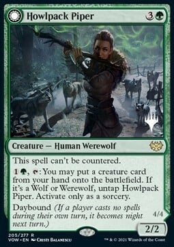 Howlpack Piper // Wildsong Howler Card Front