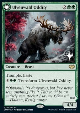 Ulvenwald Oddity // Ulvenwald Behemoth Card Front