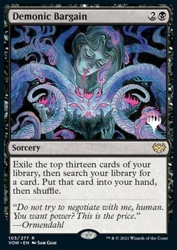 Demonic Bargain Card Front