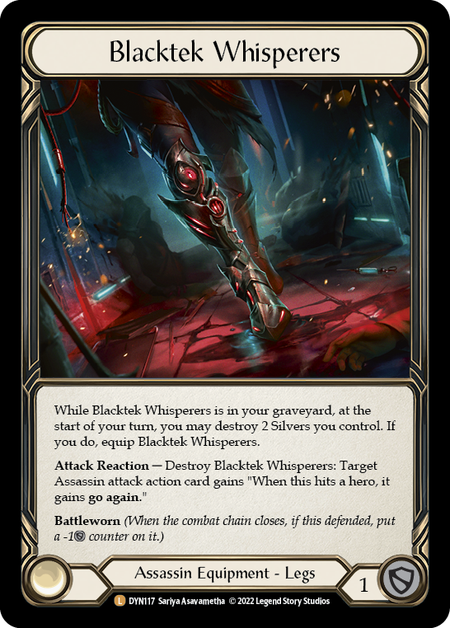その他 Flesh and Blood Blacktek Whisperers RF Blacktek Whisperers Dynasty | Flesh and Blood | CardTrader