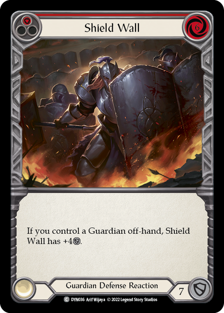 Shield Wall - Red Card Front