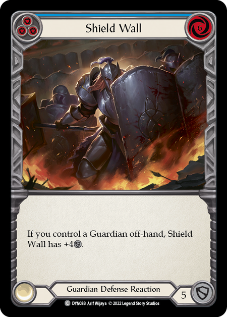 Shield Wall - Blue Card Front