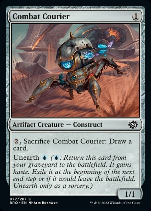 Combat Courier Card Front