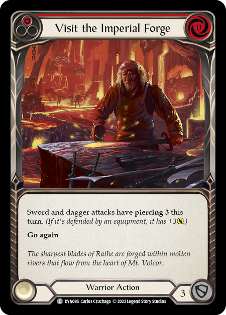 Visit the Imperial Forge - Red Card Front