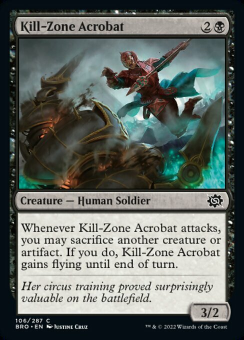 Kill-Zone Acrobat Card Front