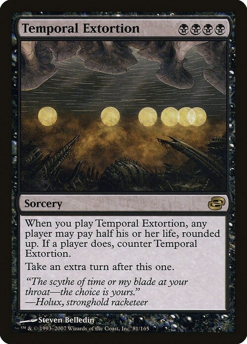 Temporal Extortion Card Front