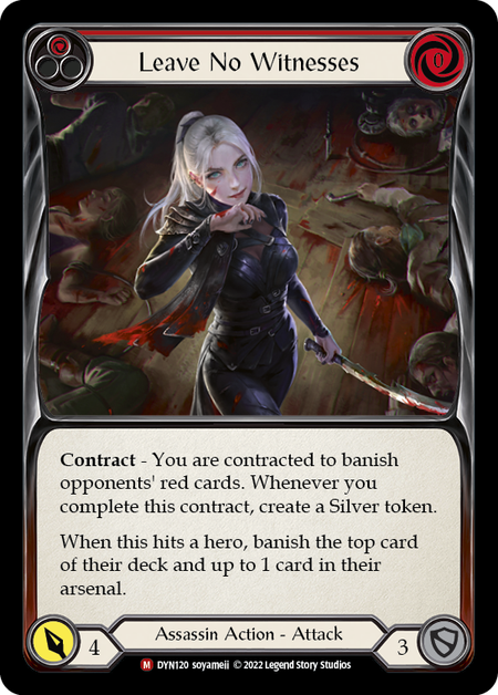 Leave No Witnesses Dynasty | Flesh and Blood | CardTrader