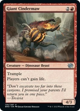 Giant Cindermaw Card Front