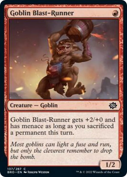 Goblin Blast-Runner Card Front