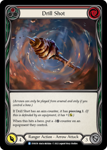 Drill Shot (Red) Card Front