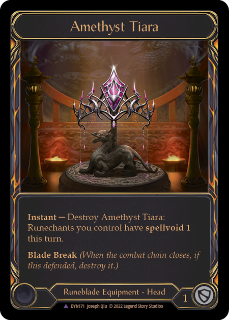Amethyst Tiara Card Front