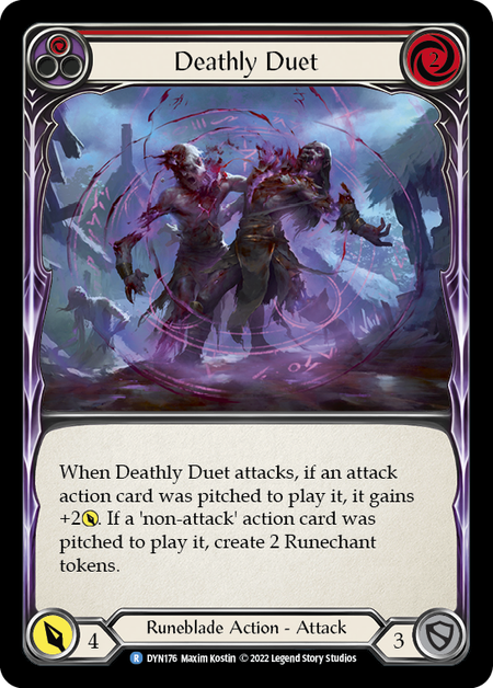 Deathly Duet - Red Card Front