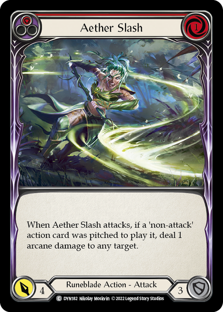 Aether Slash - Red Card Front