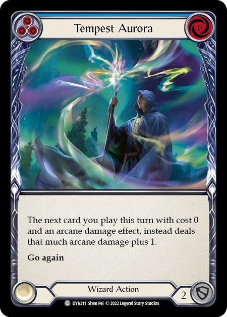 Tempest Aurora - Blue Card Front