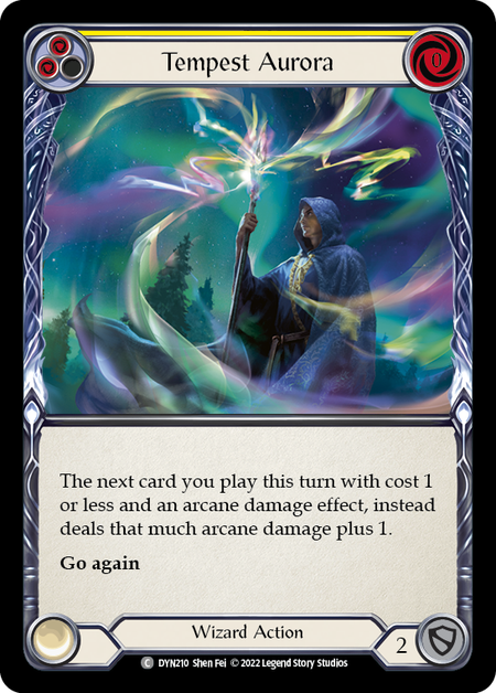 Tempest Aurora - Yellow Card Front