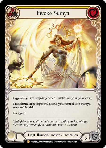 Invoke Suraya // Suraya, Archangel of Knowledge Card Front