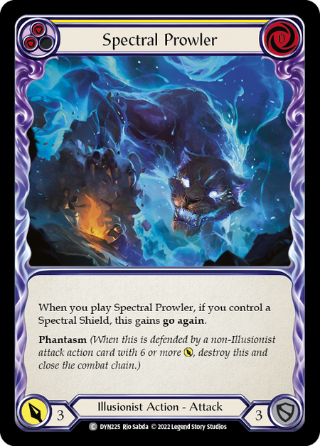 Spectral Prowler - Yellow Card Front