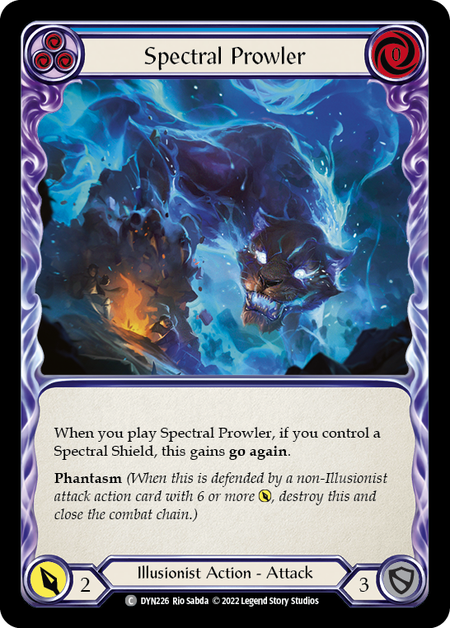 Spectral Prowler (Blue) Card Front