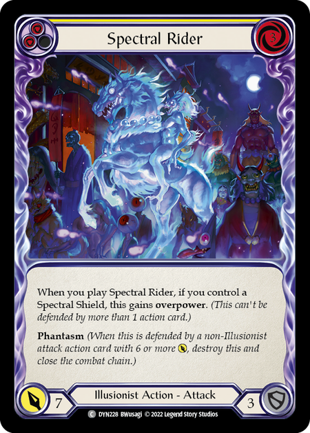 Spectral Rider - Yellow Card Front