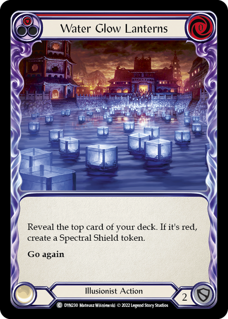 Water Glow Lanterns - Red Card Front