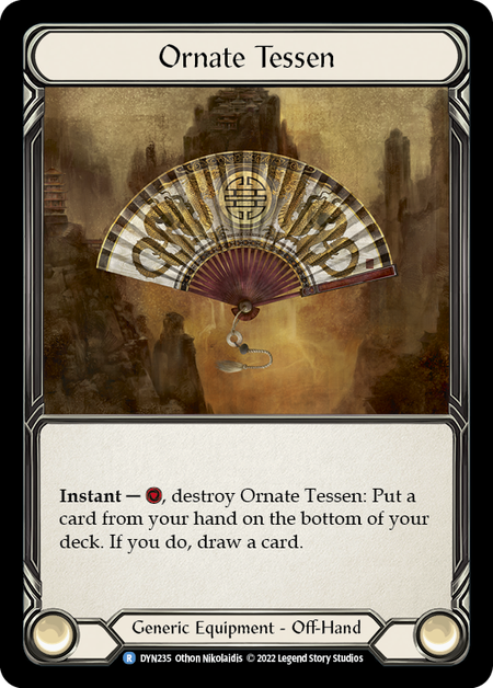 Ornate Tessen Card Front