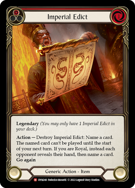 Imperial Edict Card Front