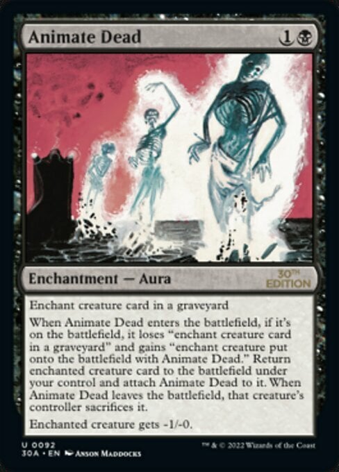 Animate Dead Card Front
