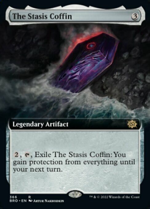 The Stasis Coffin Card Front