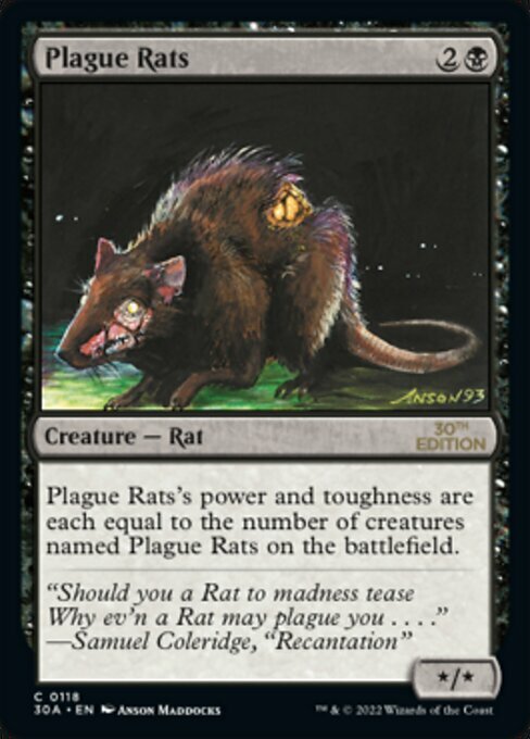 Plague Rats Card Front