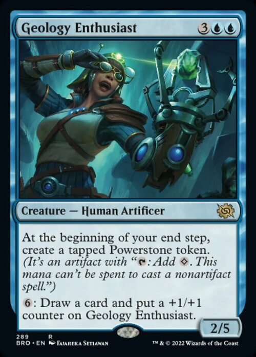 Geology Enthusiast Card Front