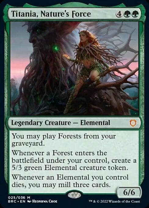 Titania, Nature's Force Card Front