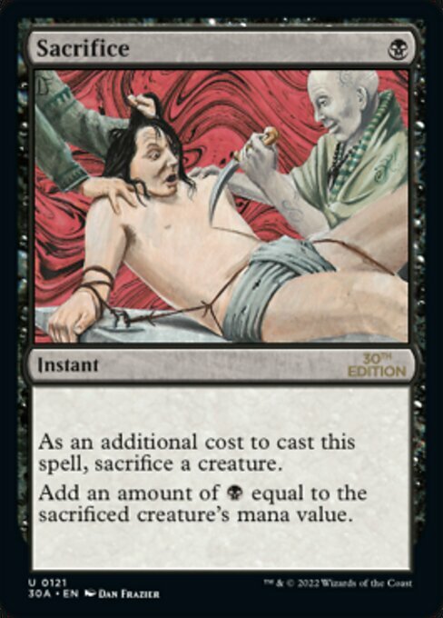 Sacrifice Card Front