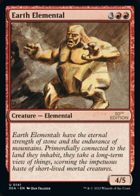 Earth Elemental Card Front