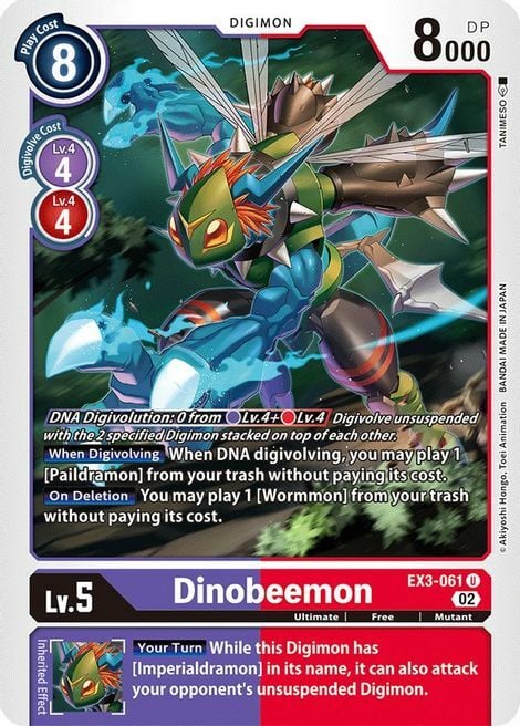 Dinobeemon Card Front