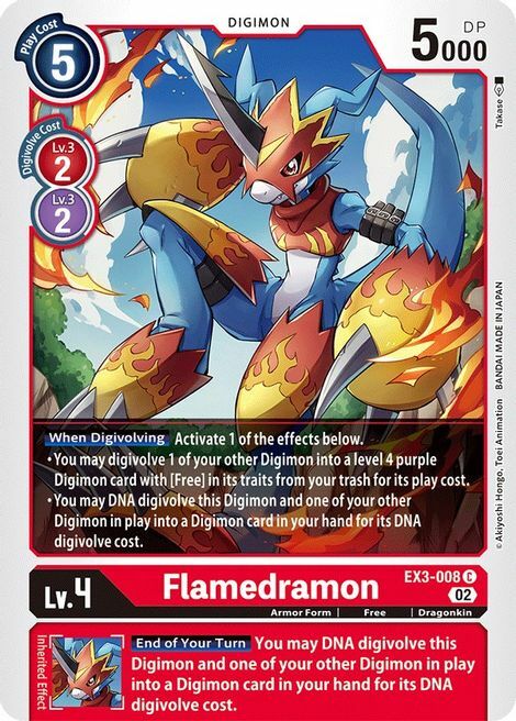 Flamedramon Card Front