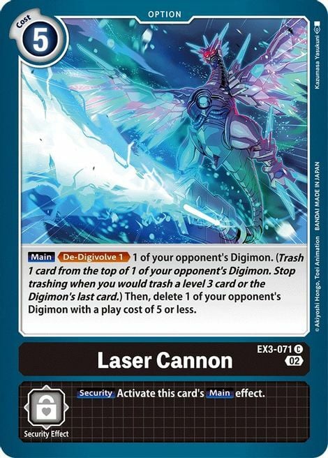 Laser Cannon Card Front