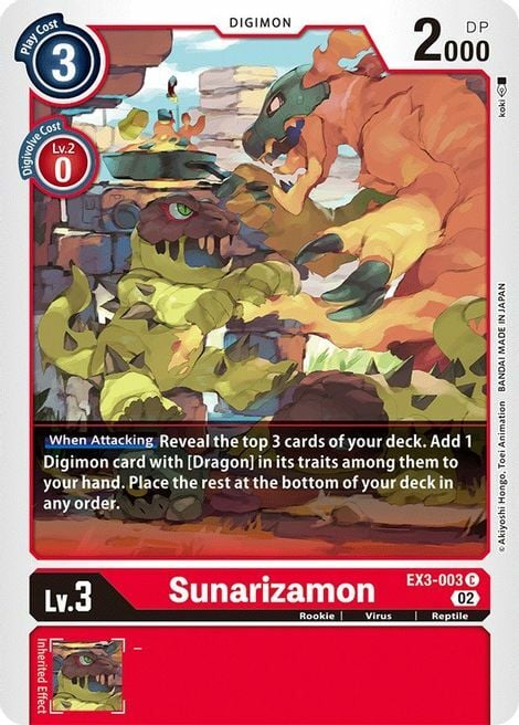 Sunarizamon Card Front