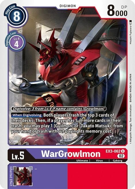 WarGrowlmon Card Front
