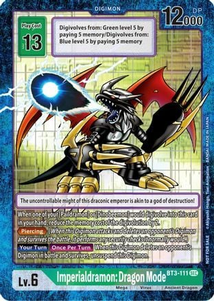 Imperialdramon Dragon Mode Card Front