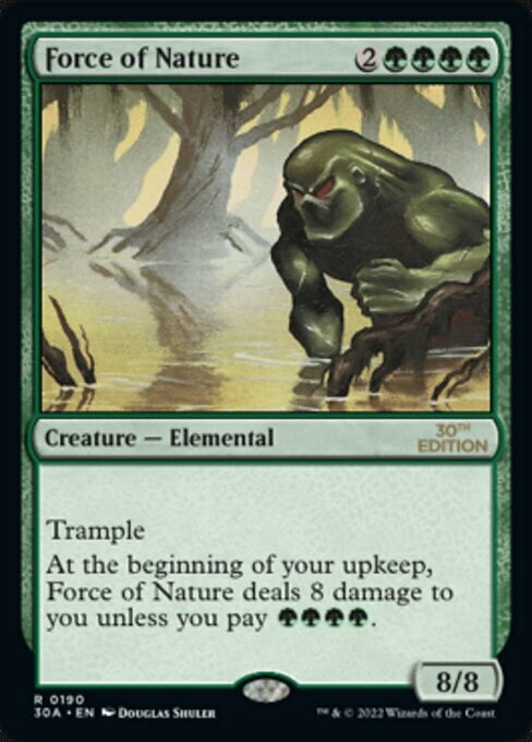Force of Nature Card Front