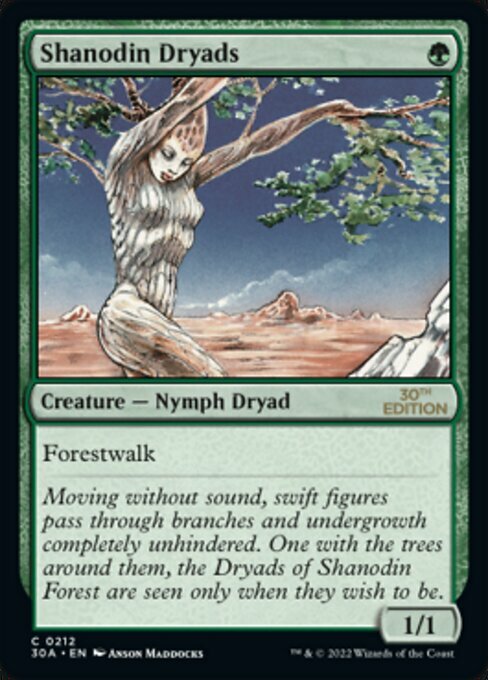 Shanodin Dryads Card Front
