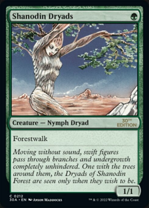 Shanodin Dryads Card Front