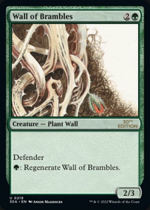 Wall of Brambles Card Front