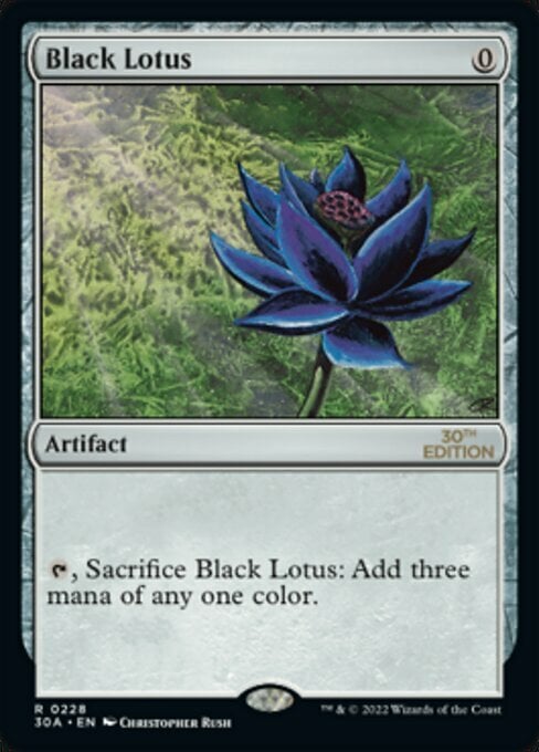 Black Lotus Card Front
