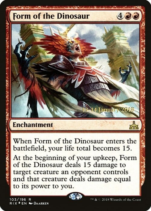 Form of the Dinosaur Card Front