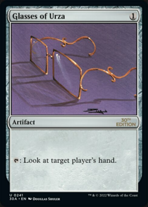 Glasses of Urza Card Front