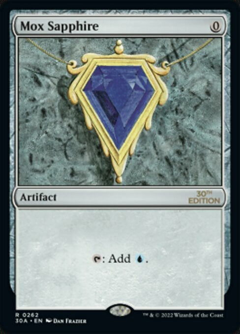 Mox Sapphire Card Front