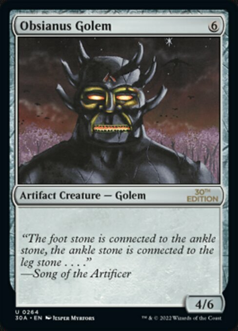 Obsianus Golem Card Front
