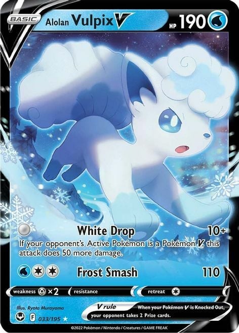 Vulpix de Alola V [White Drop | Frost Smash] Frente